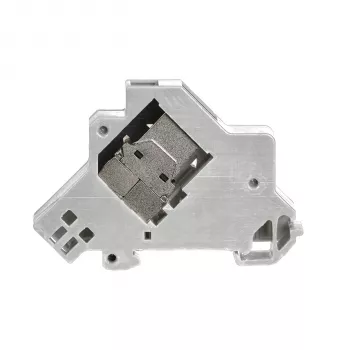 EFB Elektronik Keystone Moduļa Turētājs 1-Port, DIN Sliedei Sadales Kārbās, Plastmasa, Balts (RAL 9010)