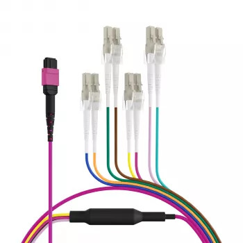 EFB ELEKTRONIK MPO-PLUS(F)-LC Trunk Cable OM4 8 Fibers Type B LSZH Erika Violet 3m