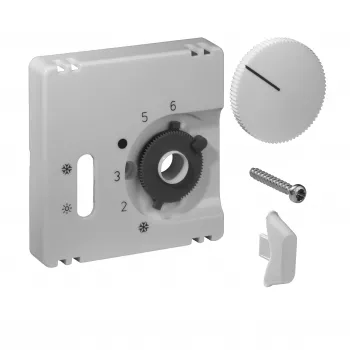 ALRE Cover Set for Room Temperature Controller JZ-037.100, Pure White (RAL 9010)