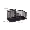 Relaxdays Desk Organizer Black