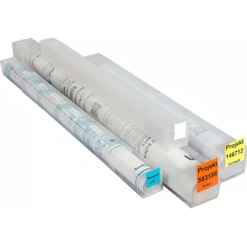 Eichner Planhülse 4.5 cm Transparent dokumentu uzglabāšanas tūbiņa