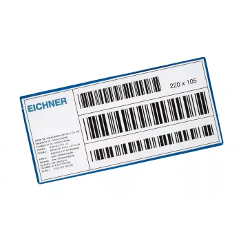 Eichner Label Pockets Blue 10 gab. - Pašlīmējošs dokumentu turētājs A4