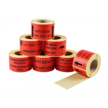 Eichner 250 brīdinājuma uzlīmes sarkanas “Nenoslogot!” 100 x 50 mm