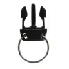 Eichner Key Ring with Clip Black