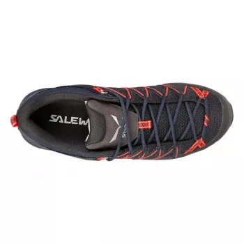SALEWA Women's MTN Trainer Lite Approach & Hiking Shoes - Premium Navy/Fluo Coral - UK 6.5 (EU 40)