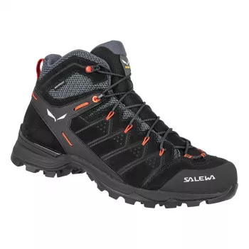 SALEWA Alp Mate Mid WP Hiking Boots Black Out/Fluo Orange UK 11 (EU 46)