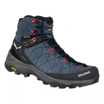 SALEWA Alp Trainer 2 Mid GTX Sieviešu pārgājienu zābaki - Java Blue/Fluo Coral - UK 5 (EU 38)