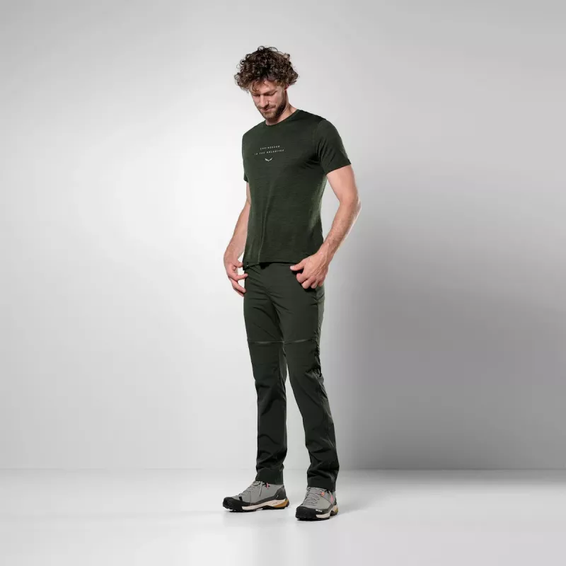 Salewa Eagle Eitd AM T-Shirt - Dark Olive - Size XL