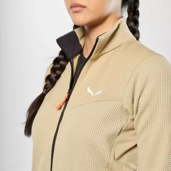 Salewa Puez Waffle Hybrid PL Jacket Women's Quicksand M