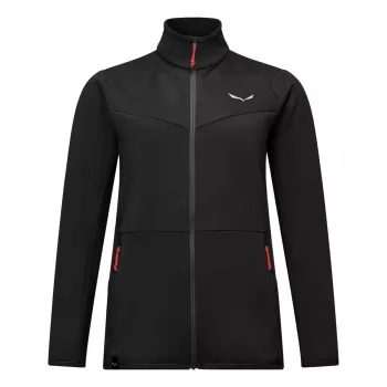 SALEWA Puez Cammino PL Women's Sweater - Black Out - Size 42 (L)