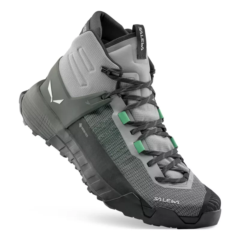 Salewa Wildfire NXT Mid GTX Hiking Boots - Alloy/Dark Olive - UK 11.5 (EU 46.5)