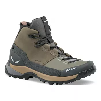 Salewa Puez Leather Mid PTX Women's Hiking Boots - Bungee Cord/Onyx - UK 5 (EU 38)