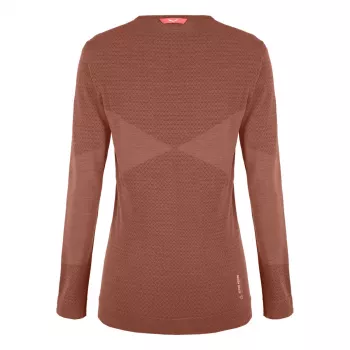 Salewa Zebru Medium Warm AMR L/S Tee Women's Thermal Base Layer - Etruscan Red, Size S