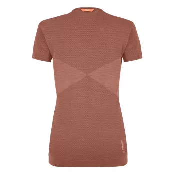 Salewa Zebru Medium Warm AMR T-Shirt Women's - Etruscan Red, XS