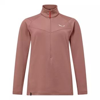 SALEWA Puez Cammino Fleece Desert Pink 38 M Sieviešu rāvējslēdzēja flīsa jaka