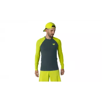 SALEWA Dynafit Ultra S-Tech L/S Tee - Ultra Yellow, Size L/XL