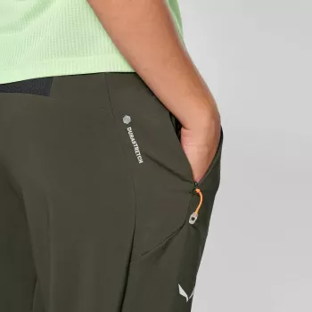 Salewa Pedroc 5 Dst Pant Women's Softshell Pants - Dark Olive, Size S