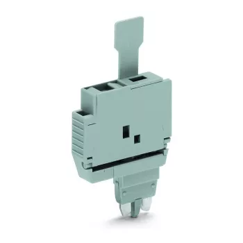 WAGO 2004-911 TOPJOB S 2-Dzīslu Spaiļu Bloks, 4 mm², Pelēks, DIN-Sliežu Montāžai