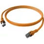 EasyLan saCon DualBoot Patch Cable S/FTP Cat.6A Orange 1,0m