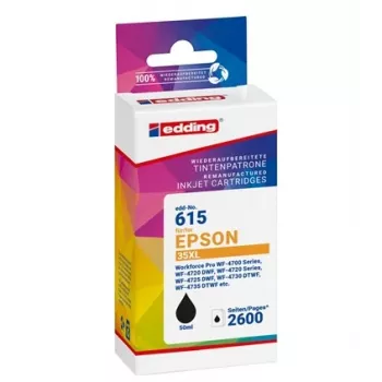 EDDING EDD-615 Black Printer Cartridge Compatible with EPSON 35XL T3591XL