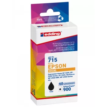 EDDING saderīgā tintes kasetne Melna Epson 503XL T09R1 (18-715)