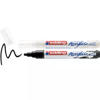 EDDING 5100 Acrylic Markers Assorted Colors 2,0 - 3,0 mm, 2 Pieces (4-5100-2)