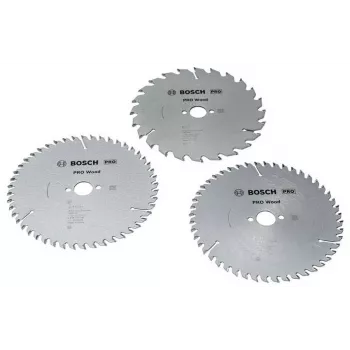 BOSCH POWERTOOLS PRO Wood Circular Saw Blade 160 mm (3-Piece Promo Pack)
