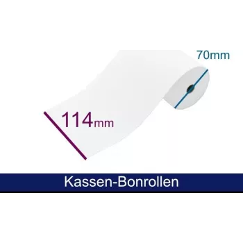 ARTDEV Kases aparāta ruļļa standarta papīrs HF 114 70 12 B/D/K ~48m