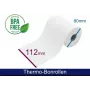 ARTDEV Thermal Roll - 112 80 25 B/D/K White approx 70m