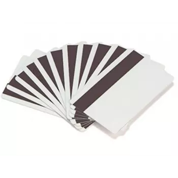 ARTDEV Blank PVC Card - 30mil 0,76mm with Unprogrammed Hi-Co Magnetic Stripe - White