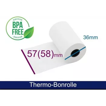 ARTDEV Termopapīra ruļlis 57mm x 15m 55g Balts