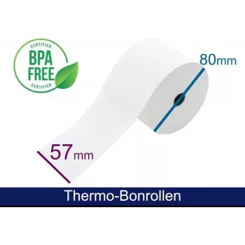 ARTDEV Thermopapīra rullis - 57 80 12 B/D max./K Balts 78m 55g