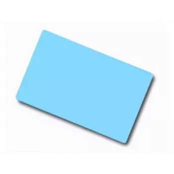 ARTDEV tukša PVC karte - 86 x 54mm 30mil 0.76mm gaiši zila