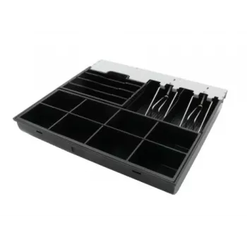 ARTDEV Cash Tray Insert for AC-4100 Cash Drawer, 8 Coin Compartments, 6 Banknote Compartments, Black