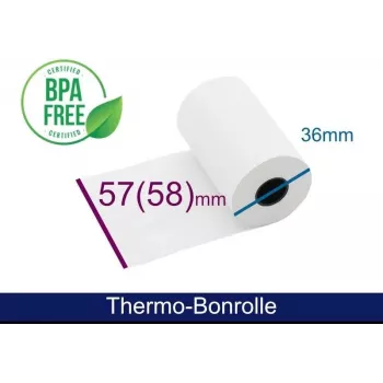 ARTDEV Thermopapīra rullis 57x36x12mm Balts 15m 48g