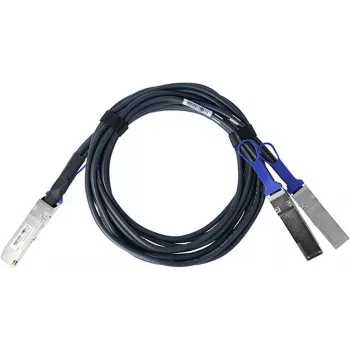 BlueLAN saderīgs Mellanox MCP7H50-V01AR30 pasīvais 200GBASE-CR4 QSFP56 uz 2x100GBASE-CR2 QSFP56 Direct Attach Breakout kabelis, 2m, AWG26
