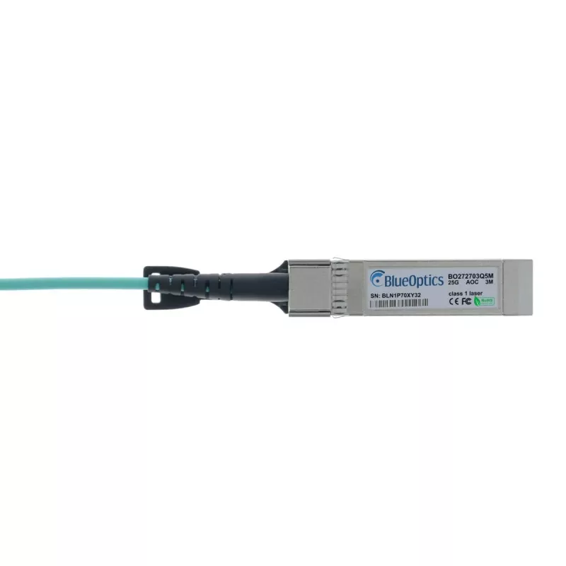 BlueOptics AOC SFP28 Active Optical Cable 3m Compatible with Ruckus E25G-SFP28-AOC-0301