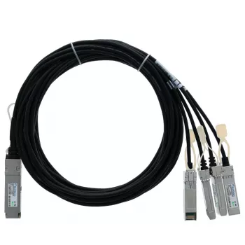 BlueOptics Ruckus Compatible BlueLAN QSFP+ to 4x SFP+ Passive Direct Attach Copper Breakout Cable, 0,5m, 40GbE