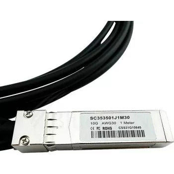 BlueLAN Compatible Lenovo A3RG 10GBASE-CR Passive SFP+ to SFP+ Direct Attach Cable, 0.5 Meter, AWG30 (A3RG-BL)