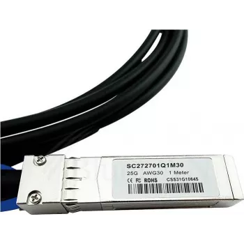 BlueLAN S+DA0002-BL SFP+ Direct Attach kabelis, 2 m, AWG30, pasīvs, 10GBASE-CR (saderīgs ar MikroTik S+DA0002)