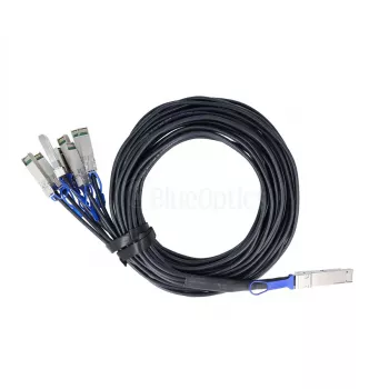 BlueOptics Dell EMC Compatible BlueLAN DAC 200GBASE-CR8 QSFP-DD to 8x SFP28 Breakout Cable 3m