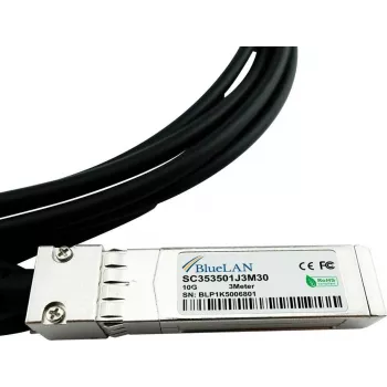 BlueLAN Hirschmann 942 280-004 saderīgs Direct Attach Cable (DAC) - pasīvs 10 Gigabit Twinaxial Copper SFP+ uz SFP+ 1m