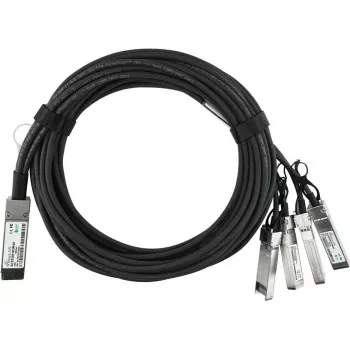 BLUEOPTICS QSFP-40G-4SFP-10G-CAB-5M-CM-BL BlueLAN Passive 40GBASE-CR4 QSFP to 4x10GBASE-CR SFP+ Direct Attach Breakout Cable, 5 Meter, AWG26