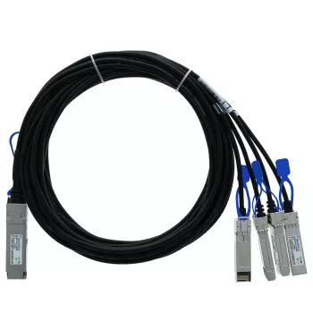 BlueOptics D-Link DEM-CB100Q28-4S28-50CM Compatible BlueLAN Passive Direct Attach Breakout Cable, QSFP28 to 4x SFP28, 100GBASE-CR4, 0.5 Meter