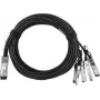 BlueOptics NVIDIA MCC1V30A-003 BlueLAN Passive 40GBASE-CR4 QSFP to 4x10GBASE-CR SFP+ Direct Attach Breakout Cable, 3 Meter