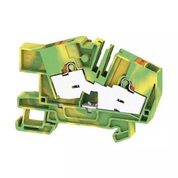 Weidmüller AITB 6 BB 2C PE Zemējuma spaiļu bloks, PUSH IN, 6 mm², 41 A, 800 V, Zaļš/Dzeltens