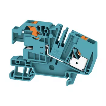 Weidmüller AITB 6 BB NDT BL neitrālā vadītāja atslēgšanas spaiļu bloks, skrūvju savienojums, 6 mm², zils