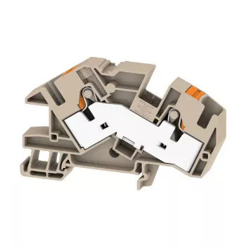 Weidmüller AITB 16 BB 2C instalācijas spailes bloks, skrūvju savienojums, DIN sliede, 500V, 76A, 0.5-16 mm², tumši bēšs