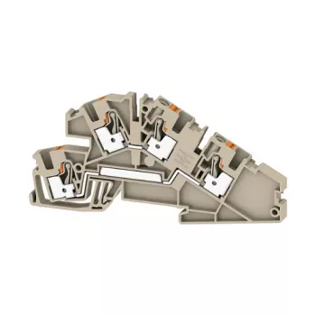 Weidmüller AITB 4 BB L-L montāžas spaiļu bloks, 4 mm², 400 V, 32 A, zils, skrūvju savienojums, DIN sliedei