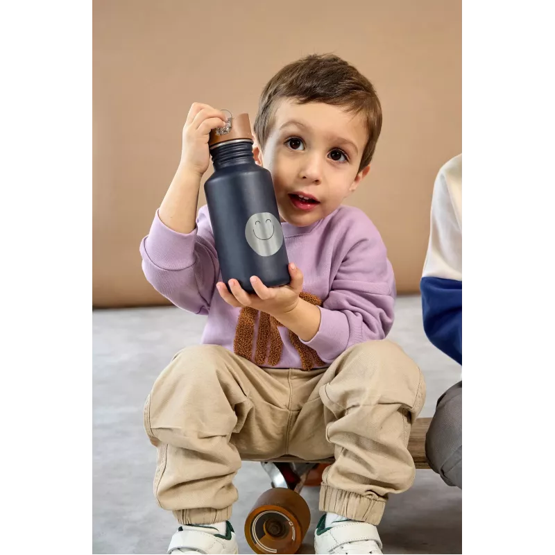 Lassig Little Gang Smile 500 ml Drinking Bottle Navy